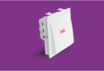 20 Amp 1 Way Switch 2 M (Cherry) (V1046) – V-Five Series | Vinayak Electricals